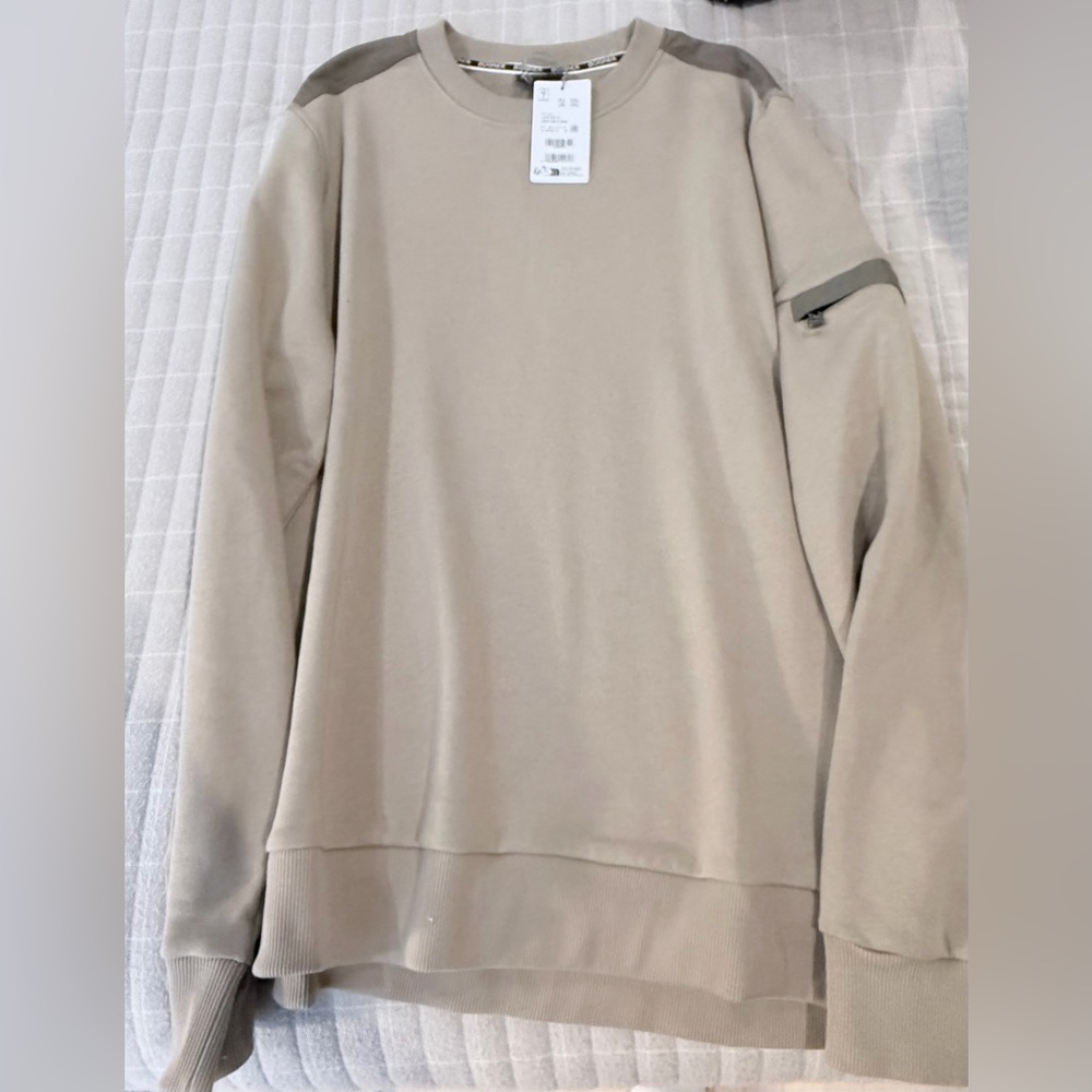 Bogner Men's Light Beige Crewneck Sweater